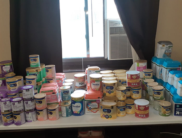 Canned food on a table