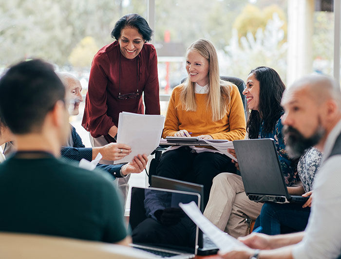 people gathered together