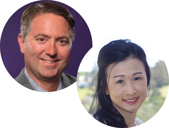 Andrew Jager and Ji Im