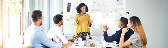 People in a community meeting