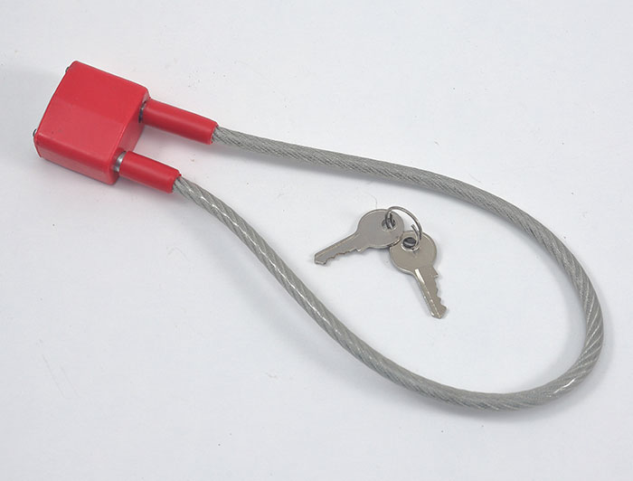 Providence Holy Cross. A gun lock and keys sit on a white background