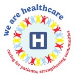 We are healthcare - caring for patients; strengthening communities logo