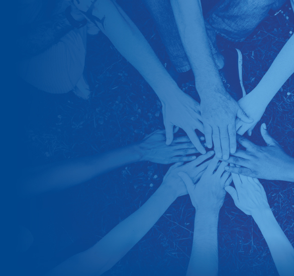 Hands huddling together