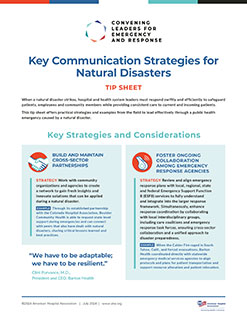 Cover Image of Strategies for Preparing for and Responding to Natural Disasters