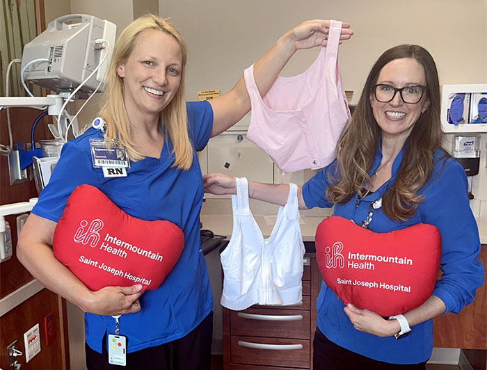 Intermountain - Saint Joseph Hospital cardiac nurses Lauren Zobec and Sarah Duart