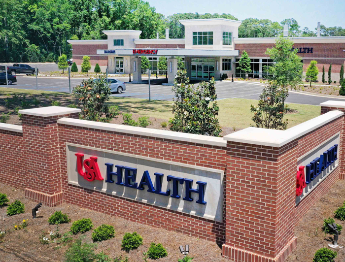 Exterior of  USA Health