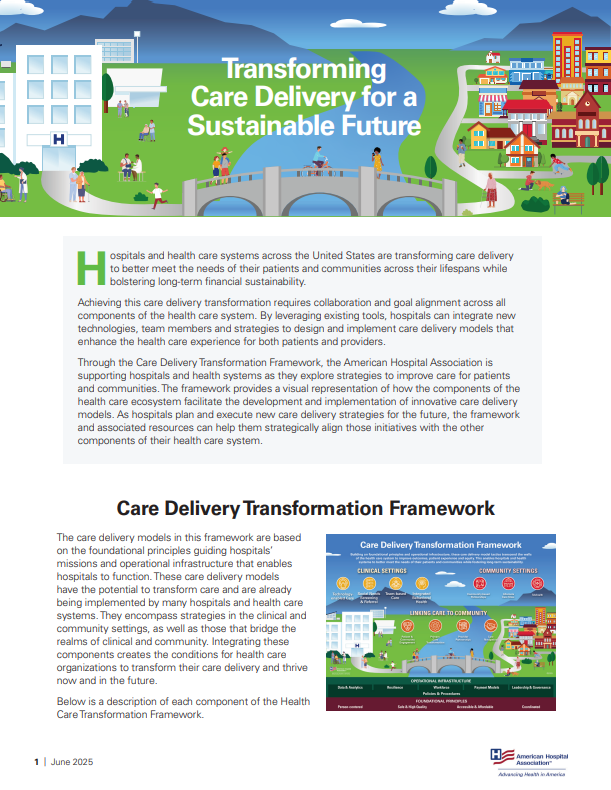 Care Delivery Transformation Issue Brief Image