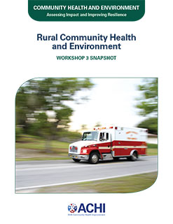 Cover image for the snapshot: Rural Community Health and Environment