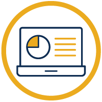 laptop presentation icon