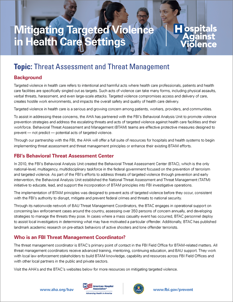 Threat Assessment and Threat Management Cover