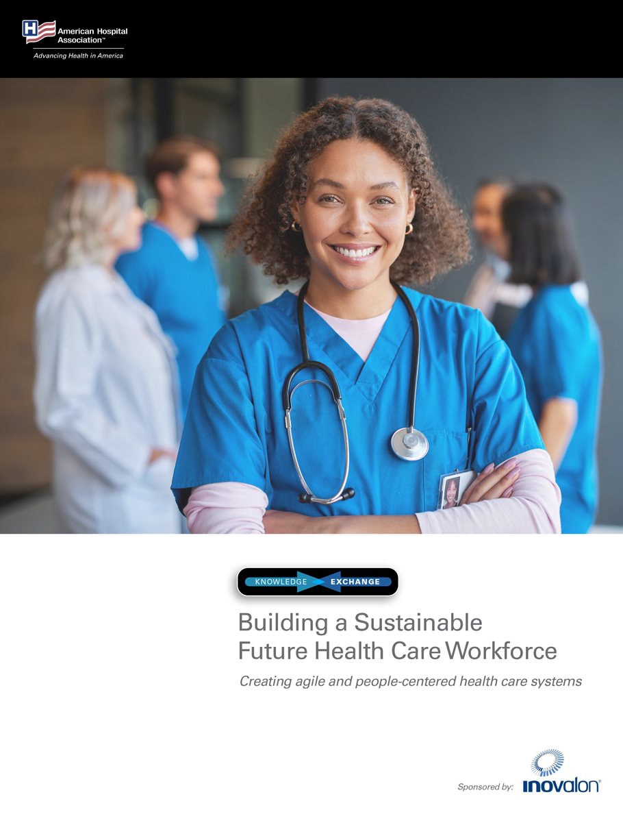 Cover image of the AHA Knowledge Exchange | Building a Sustainable Future Health Care Workforce