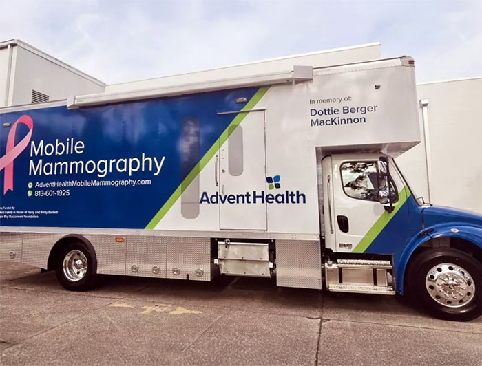 Mobile Mammography Bus AdventHealth West Florida