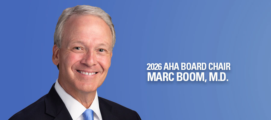 Marc Boom, M.D., 2026 AHA Board Chair, headshot.