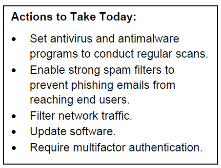 Actions to Take Today