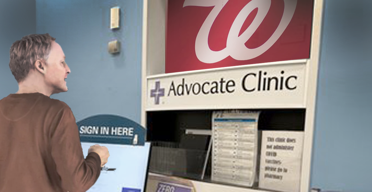 Advocate Health Pulls Out of Walgreens Clinic Locations in Illinois and Wisconsin. A patient checks in on an electronic podium to an Advocate Clinic in a Walgreens retail store.
