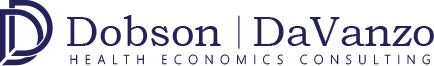 Dobson DaVanzo & Associates, LLC logo. Health Economics Consulting logo.