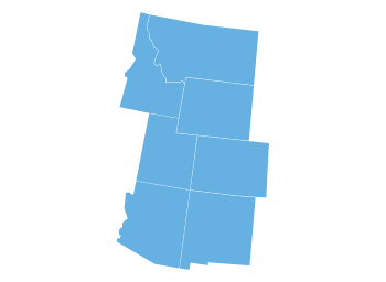 AHA Region Eight map.
