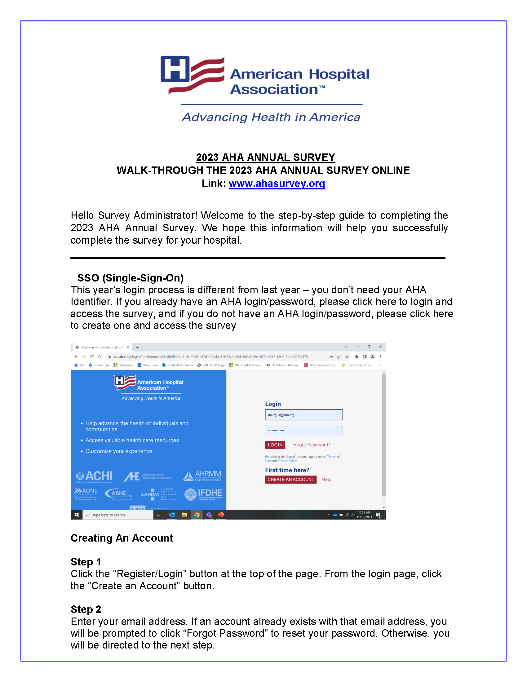 2024 Annual Survey Walk-Through page 1.
