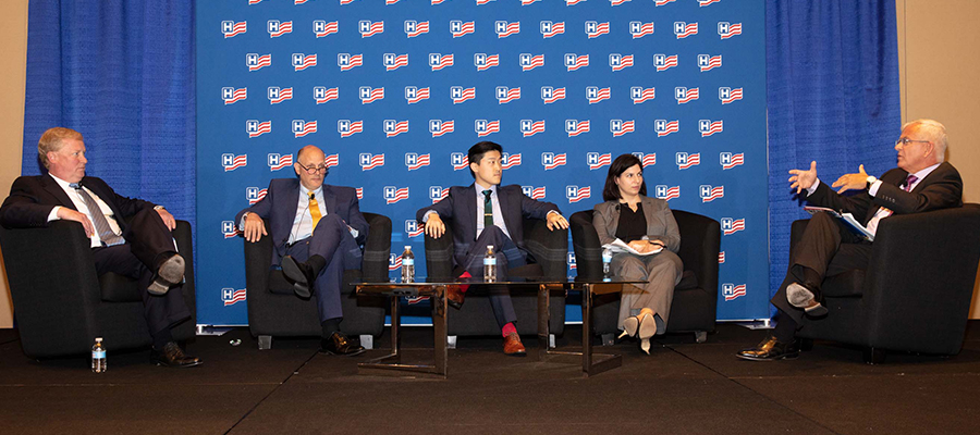 James Prister (right), president and CEO of RML Specialty Hospital, led a discussion on new approaches to patient care.