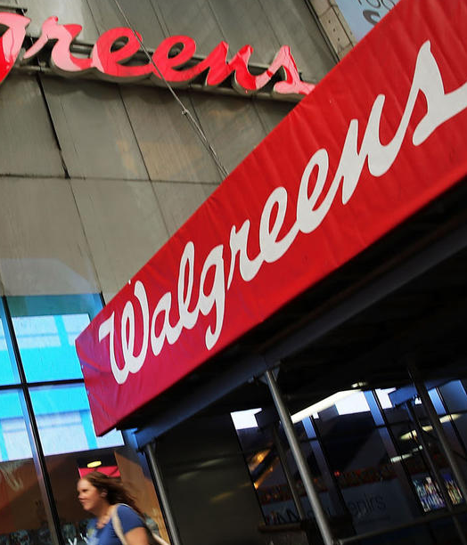 Walgreens sign.
