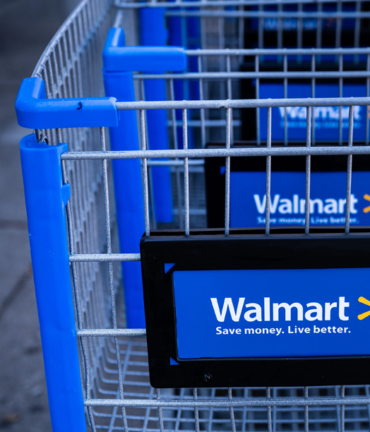 Walmart carts.