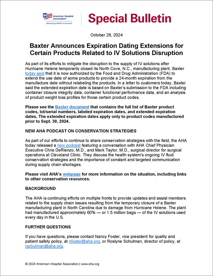 Special Bulletin Cover