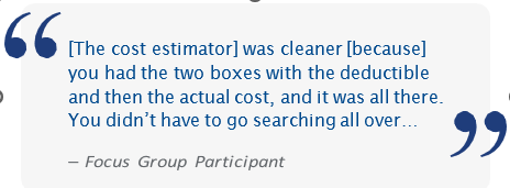 The cost estimator block quote