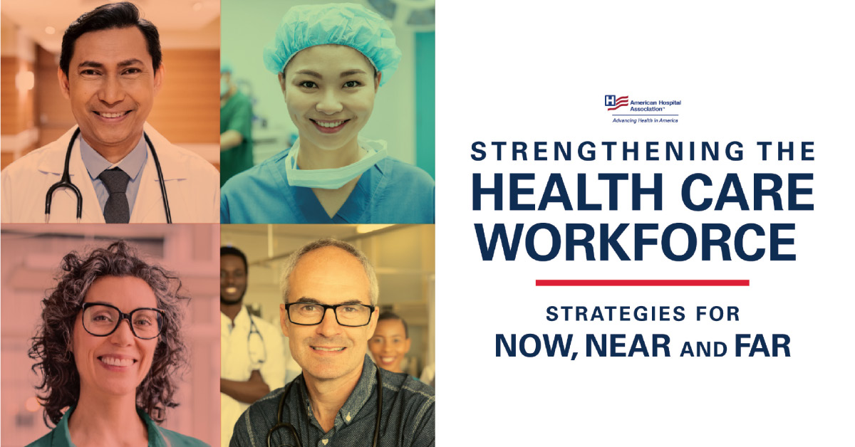 Strengthening the Health Care Workforce Digital Toolkit: Strategies for Now, Near and Far. Horizontal Twitter Image.