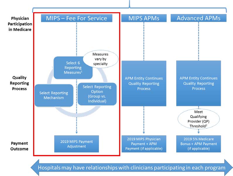MACRA Quality Reporting Scenarios chart