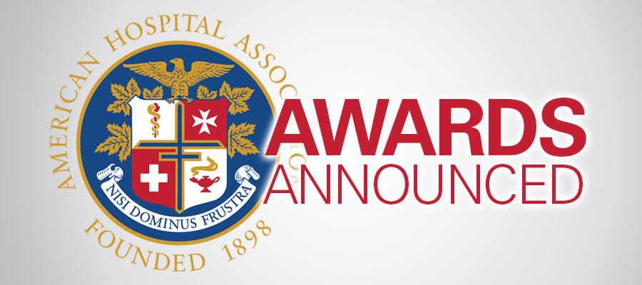 AHA logo next to words red text that reads "Awards Announced"