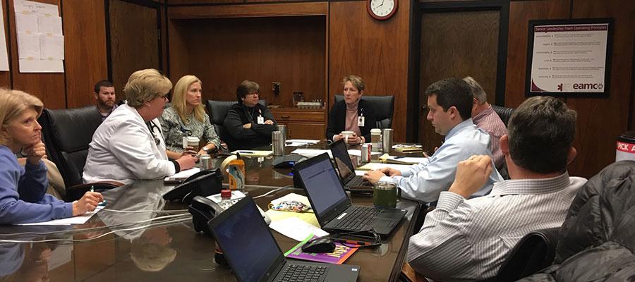 EAMC hurricane command center