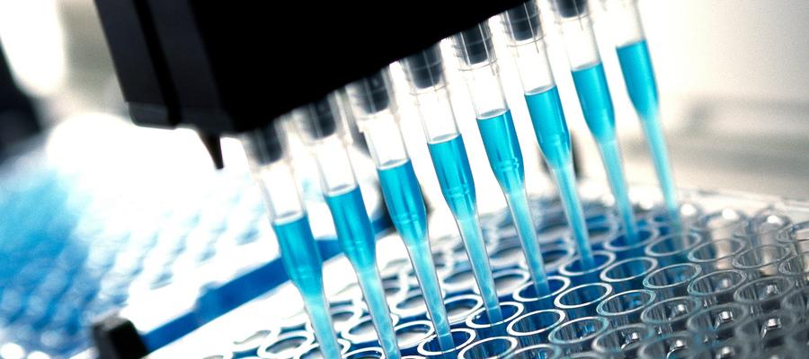 Liquid flowing into vials