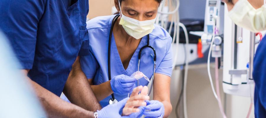 patient on operating table