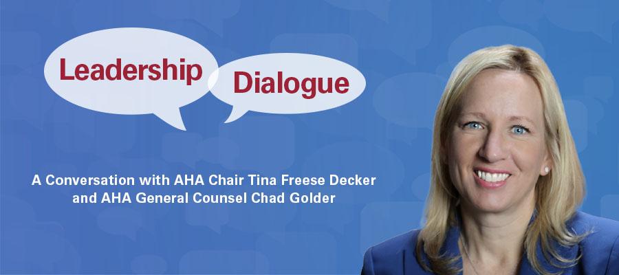Chair File: Leadership Dialogue — Legal Advocacy to Protect Hospitals With AHA General Counsel Chad Golder Header June 30, 2025