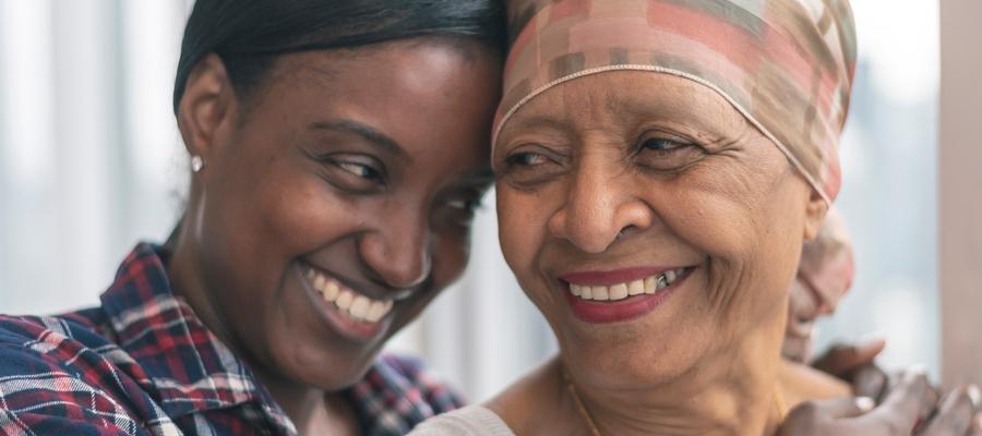 mother daughter smiling faces