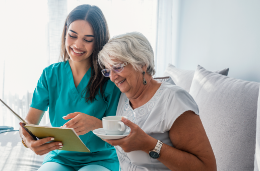 Couple happy with baby