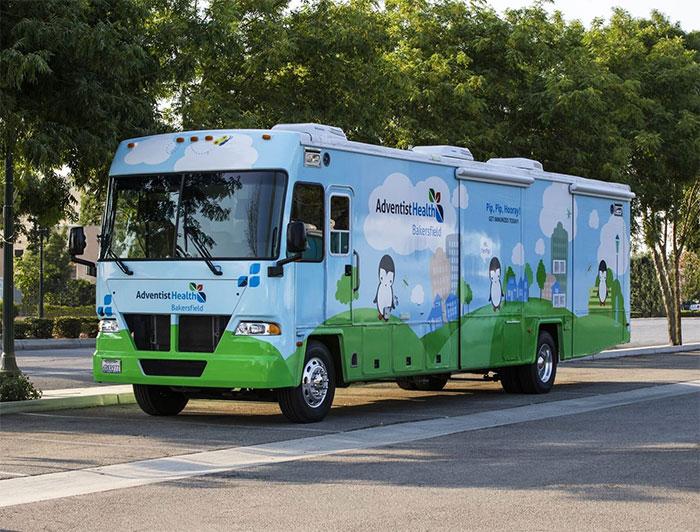Adventist mobile immunization truck
