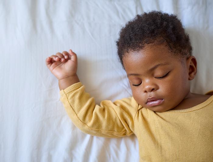 A baby sleeping peacefully