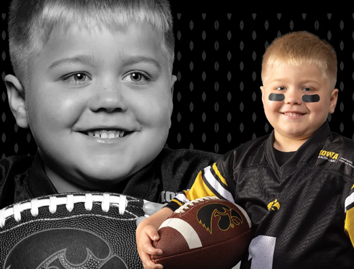 University of Iowa Stead Family Children's Hospital patient James Hall